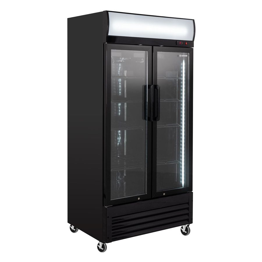 Drankenkoelkast ECO 630 met lichtbak en klapdeuren | 509 Liter | +2 tot +8 °C | Afsluitbaar
