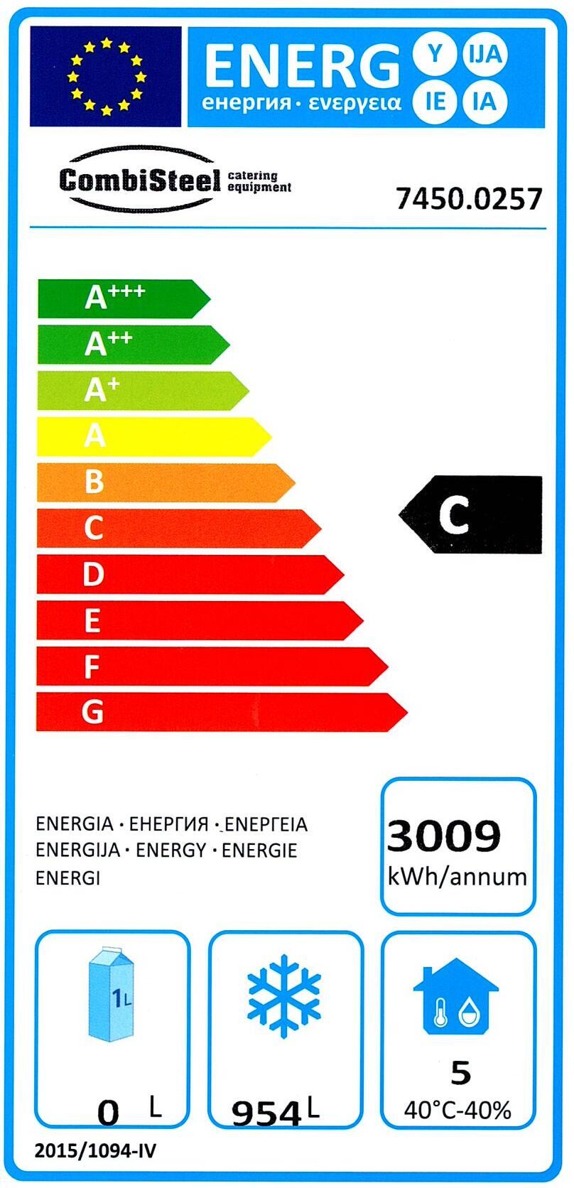 Congélateur En Acier Inox 2 Portes 1400L Energy Line Congélateur En Acier Inox 2 Portes 1400L Energy Line