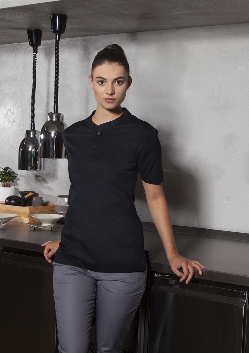 T-shirt de travail femme á manches courtes Performance - Noir - L