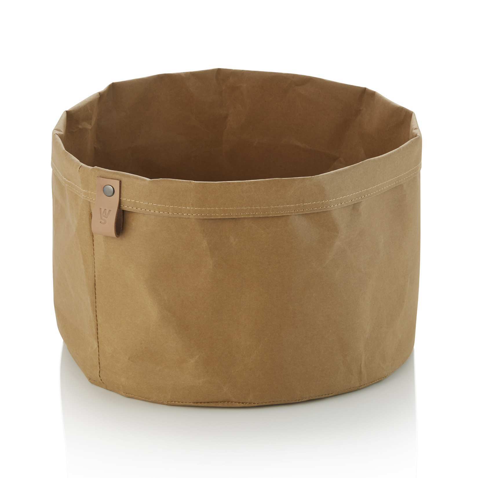 Broodzak CRAFT & CRUMBLE, Ø 30 cm, hoogte 22 cm, khaki, kraftpapier