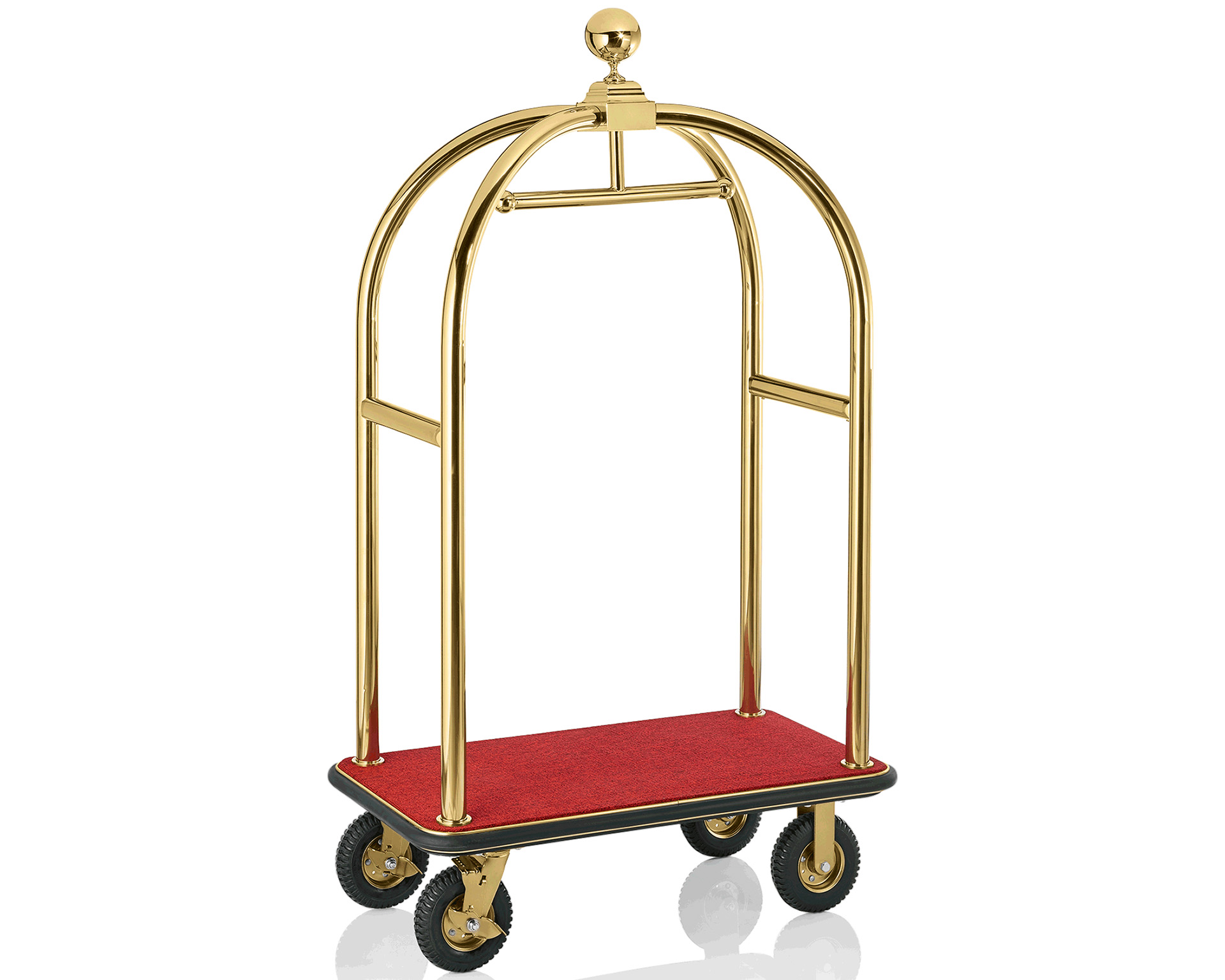 Bagagewagen - RVS goudkleurig - 191 cm
