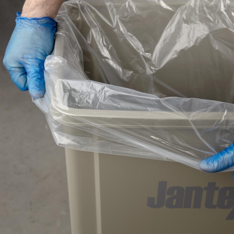 Sacs à déchets transparents recyclés 120 litres | 100 pieces