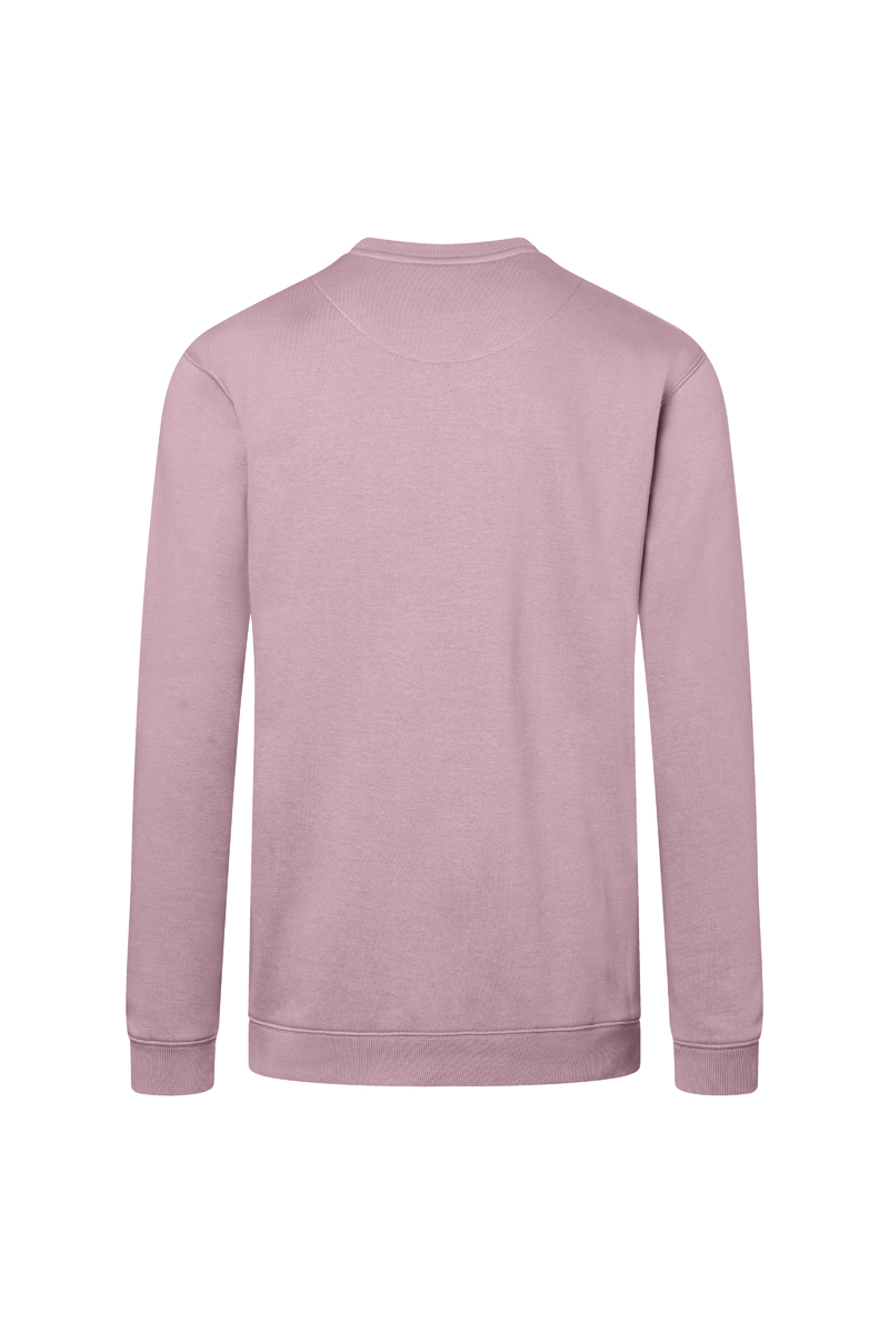 Herren Workwear Sweatshirt Soft-Face, aus nachhaltigem Material - Dunkelrosa - L