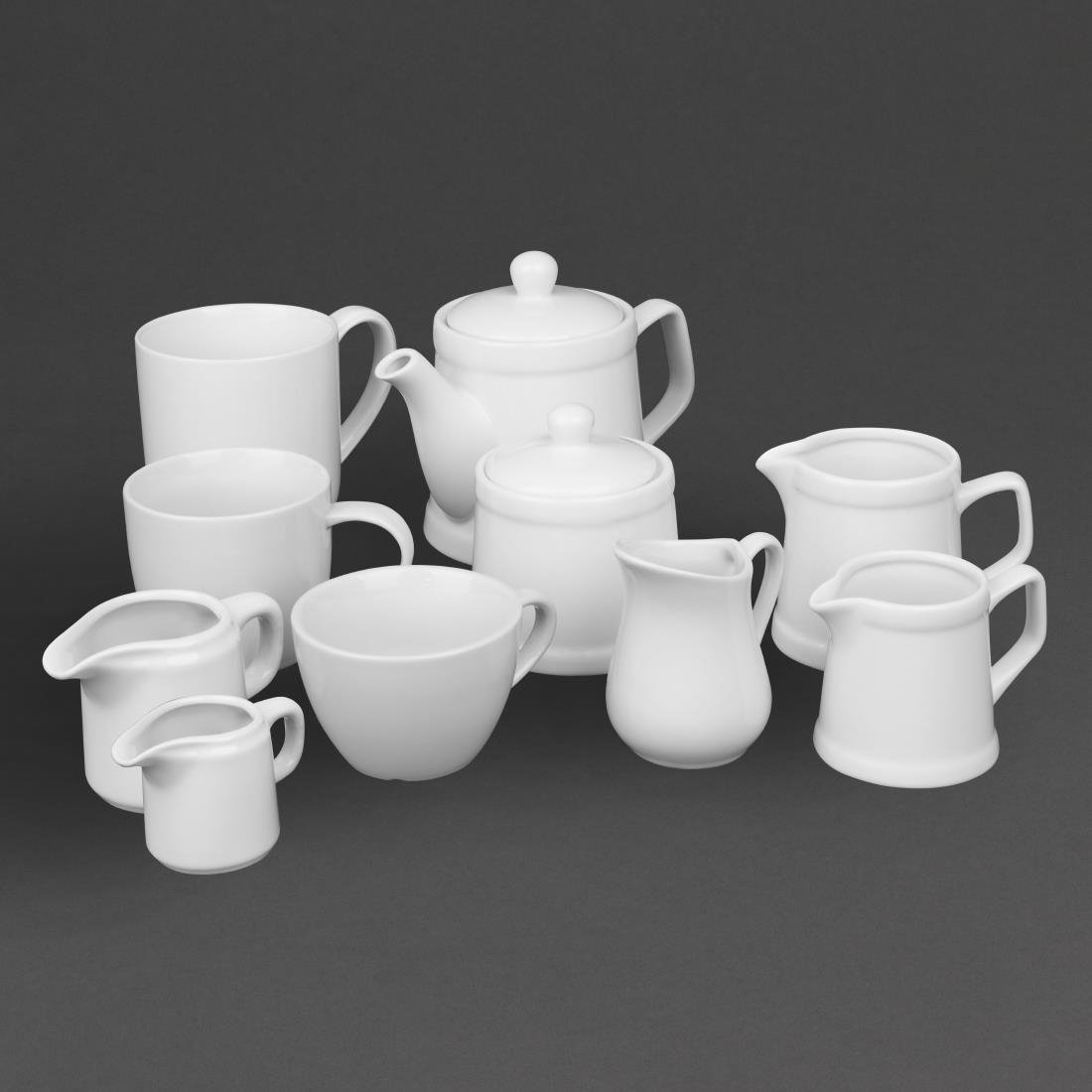 Olympia Whiteware Lage Mokken 220ml (12 stuks) Olympia Whiteware Lage Mokken 220ml (12 stuks)