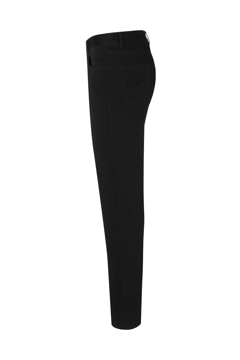 Herren 5-Pocket-Hose Classic-Stretch - Schwarz - 48/l