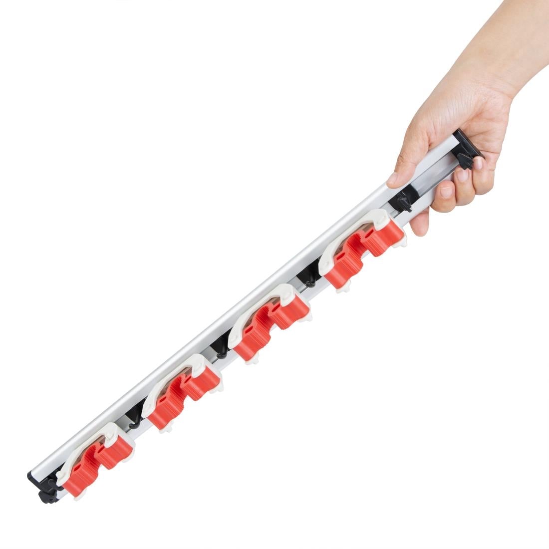 Porte-balais mural Jantex (4 clips)