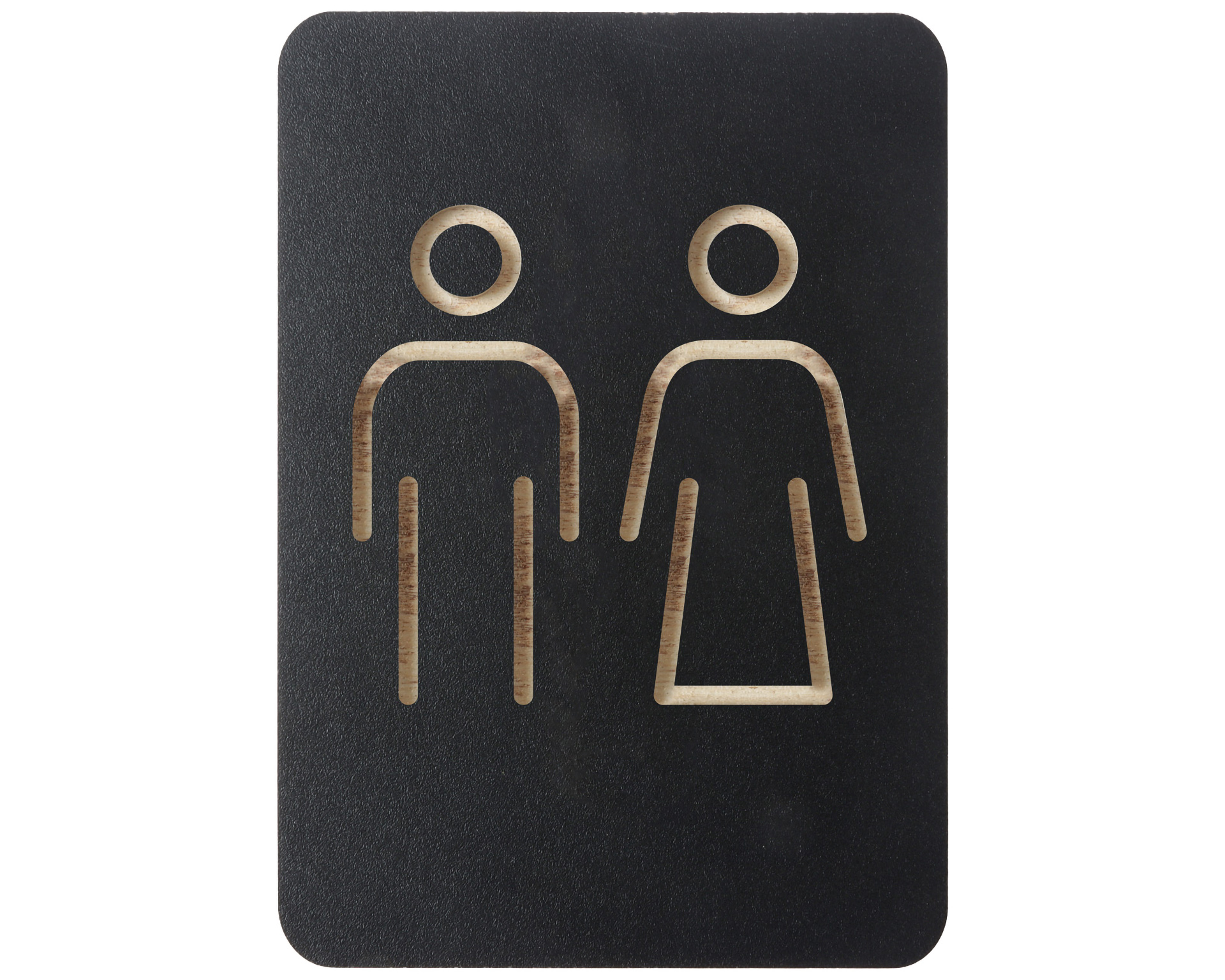 Pictogramme signe homme/femme noir