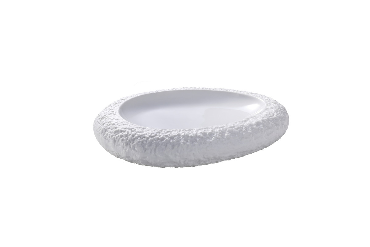 Bord Calcaire 23.1 x 18.8 cm Wit Porselein