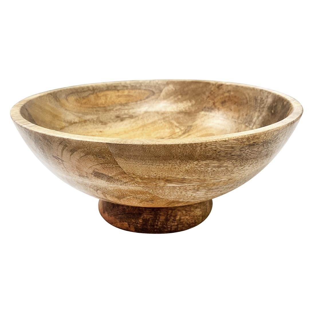Bol à pied en bois de manguier Olympia 280 mm