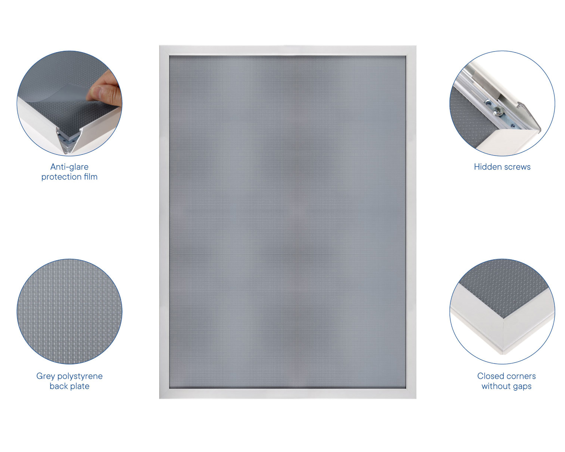 Cadre à pression A1 - blanc