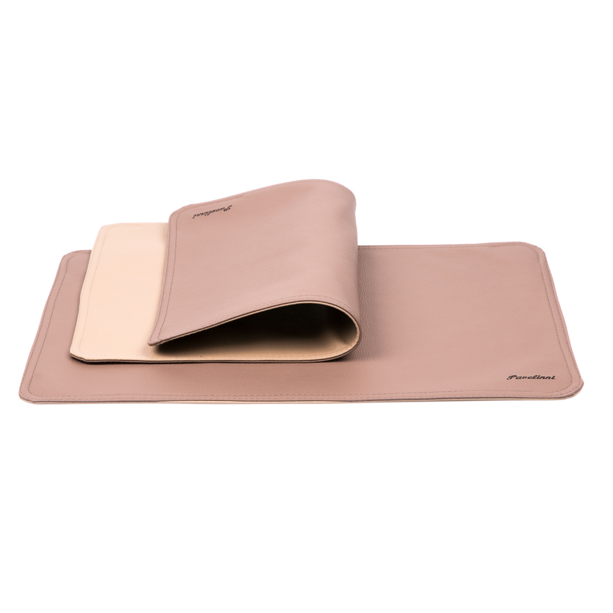 Leder Tischset - Classic Abruzzo/Cayenne - Doppelseitig - 300x450mm - Erhältlich in 8 Farben