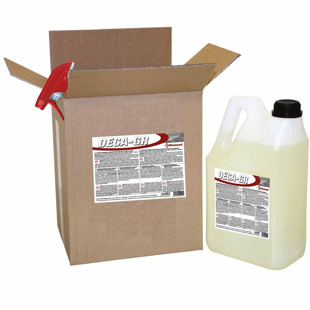 Entkarbonierungsmittel und Fettlöser für Öfen, Grills, Induktionsplatten. - 2 BD. x 5 LT/6,25 KG + PULV.    (+ Pulverisateur)