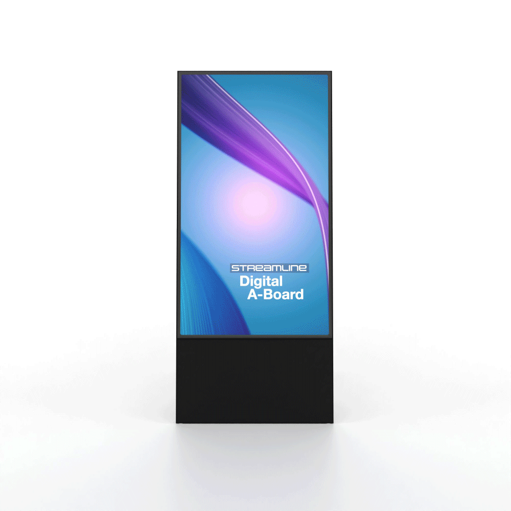 StreamLine Digitale A-Bord Met 43" Samsung Scherm Zwart