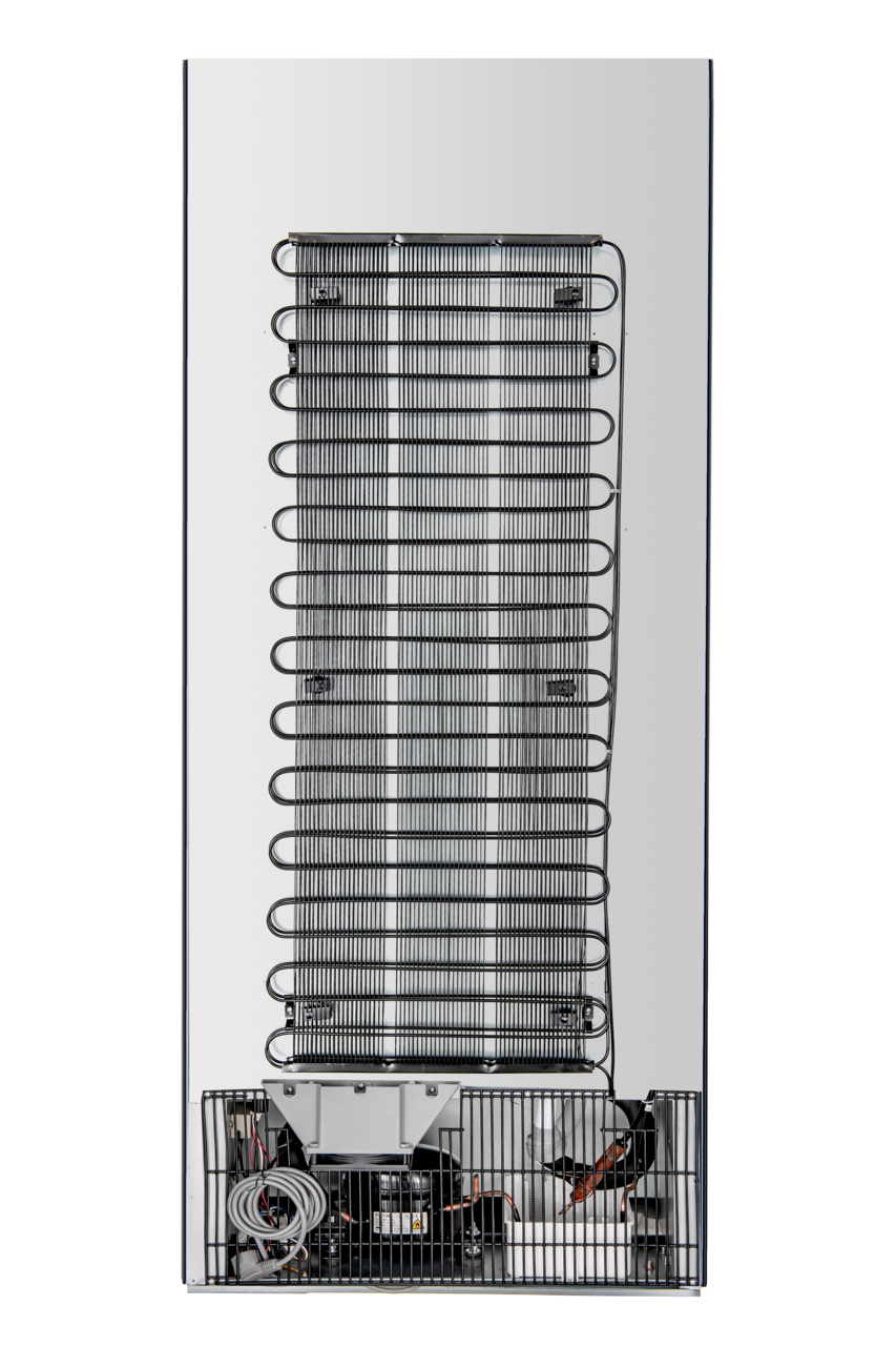Opslagvrieskast ECO 600, binnenruimte van kunststof, zwart