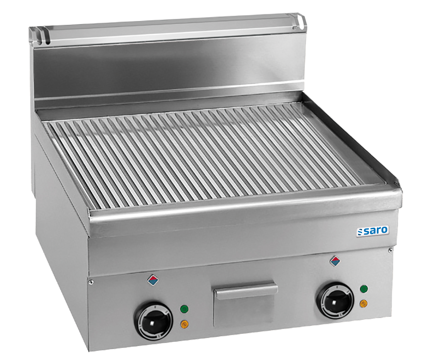 SARO Elektrische Grillplaat Geribbeld, 600x600, EFT66R