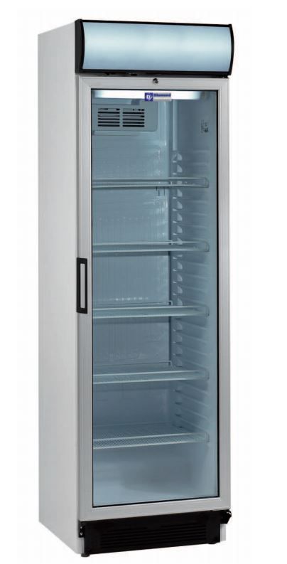 OUTLET-Koelkast - 380 Liter - Glazen deur - 59,5x60x(h)198cm - Omkeerbare Deur | 1011065