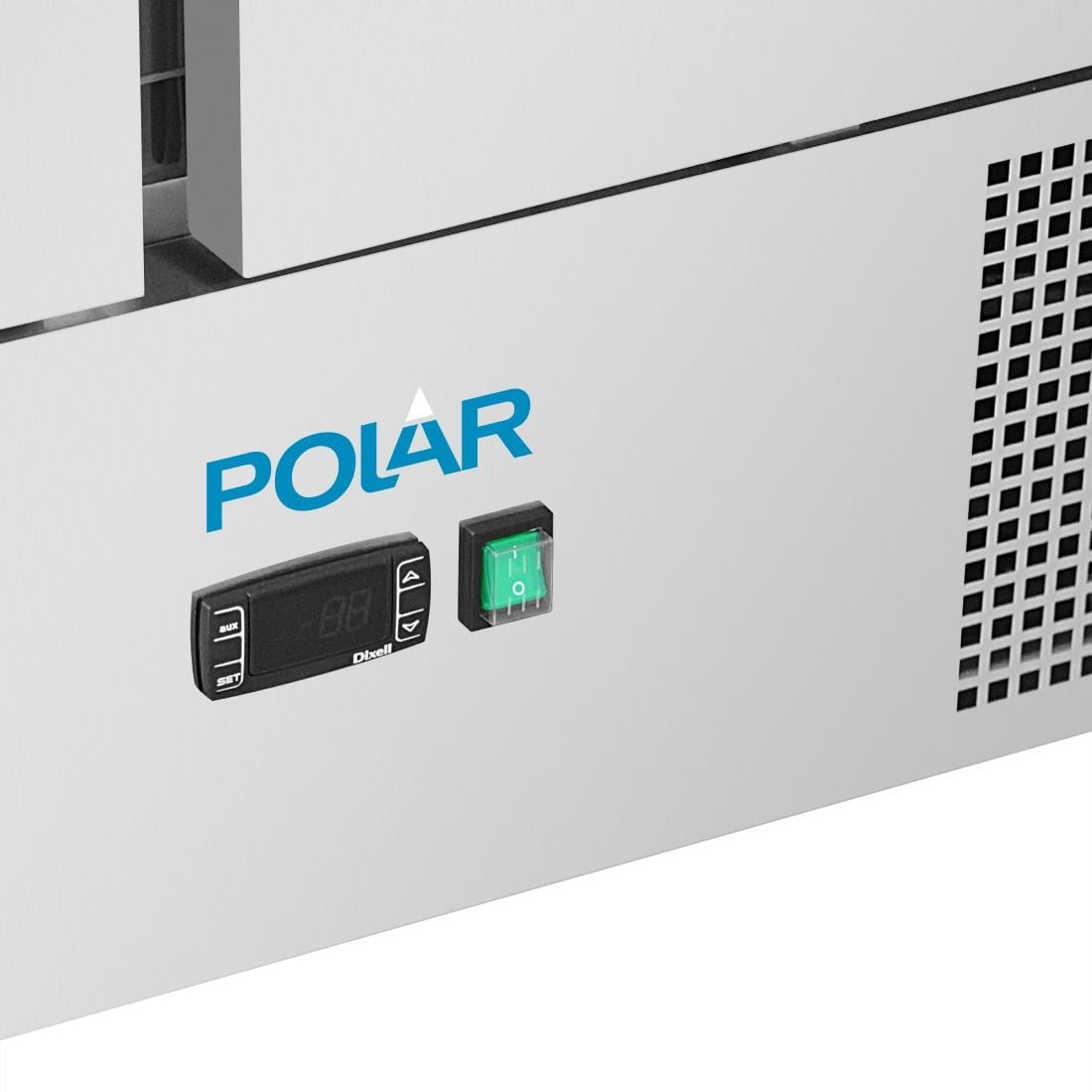 Polar U-Serie Belüftete 3 Tür Salatette Theke
