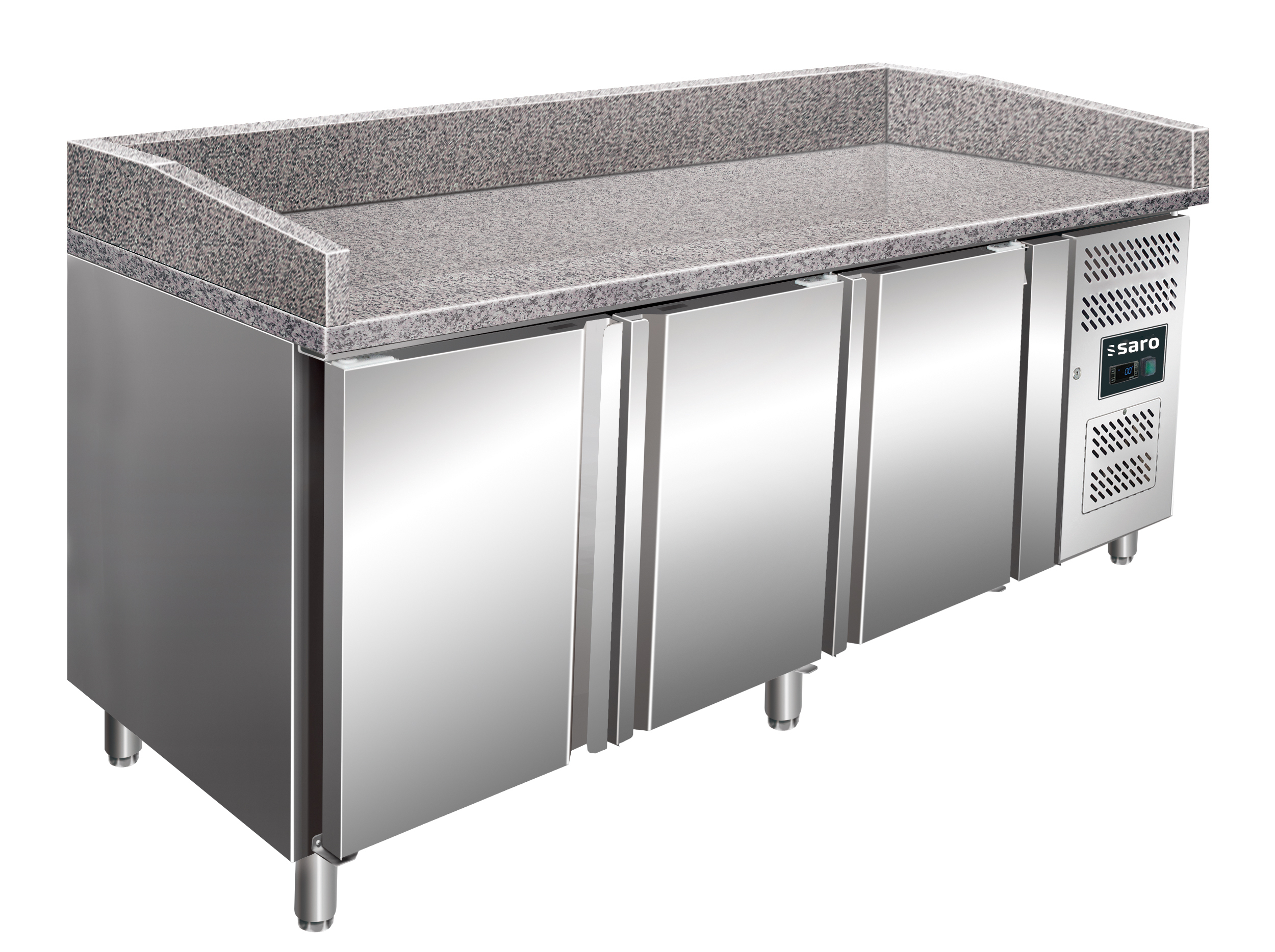 Table à pizza SARO, 3 portes, modèle PZ 3600 TN