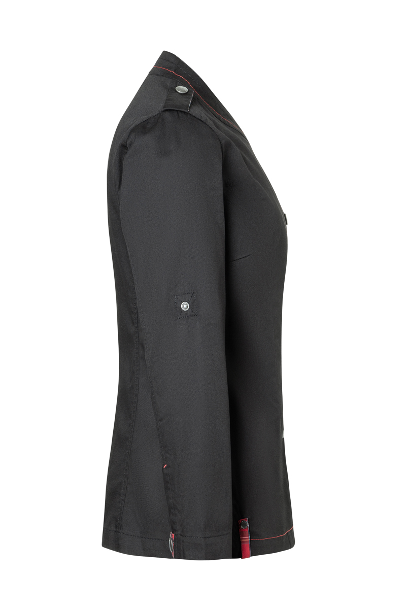 Langarm Damenkochjacke ROCK CHEF-Stage2 - Schwarz - 34