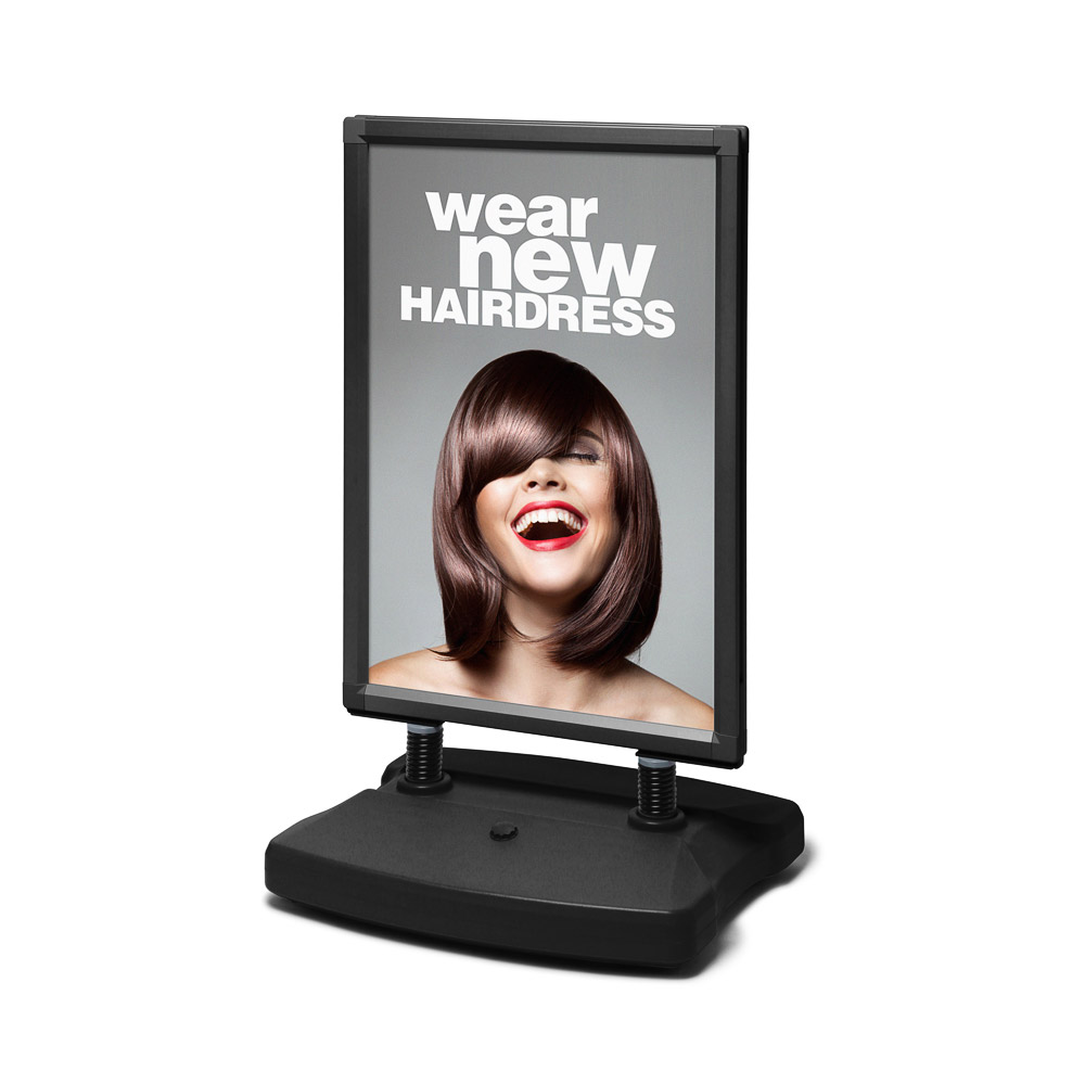 Pied en plastique Windtalker® Excel noir résistant aux intempéries A1