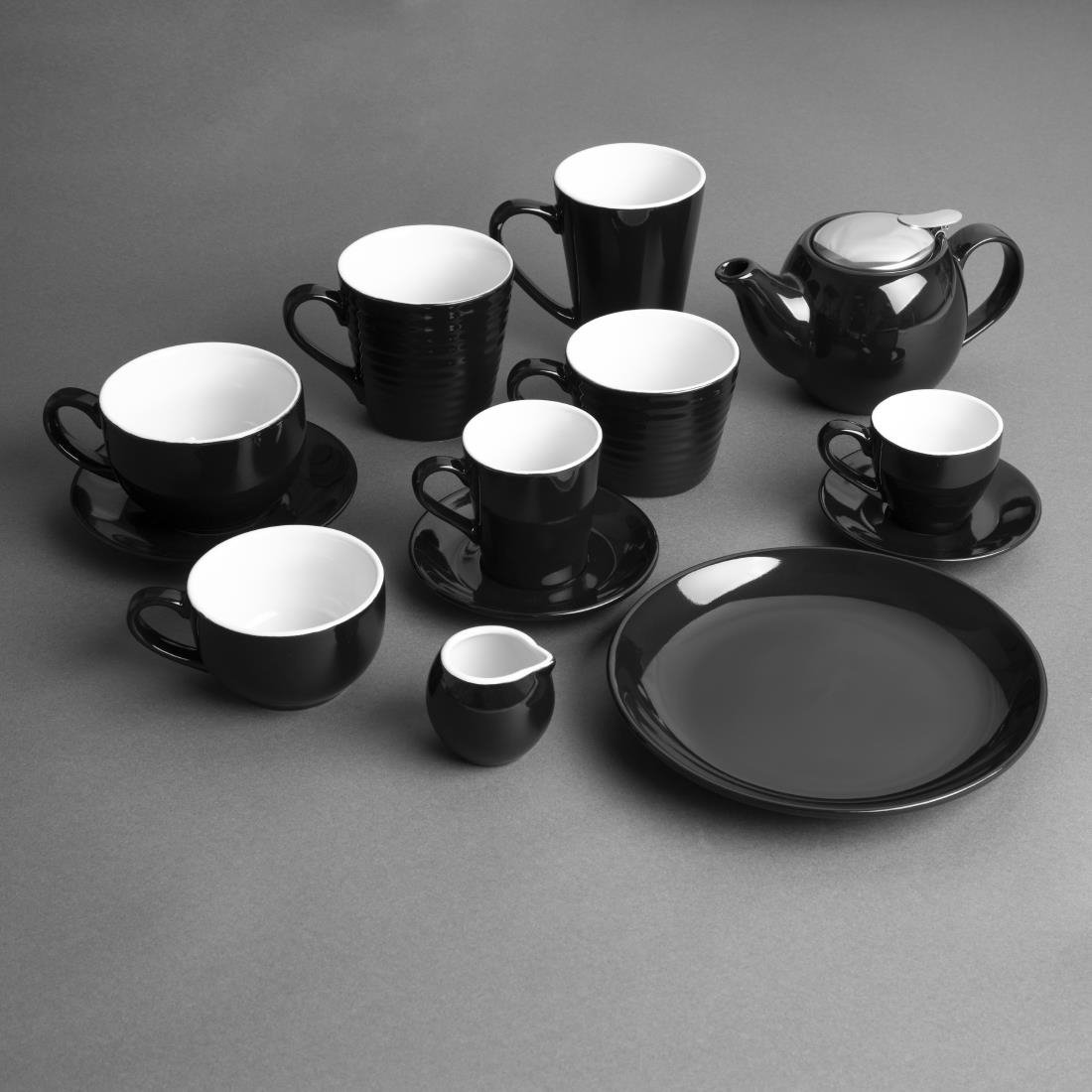 Olympia café espressokopje zwart (12 stuks)