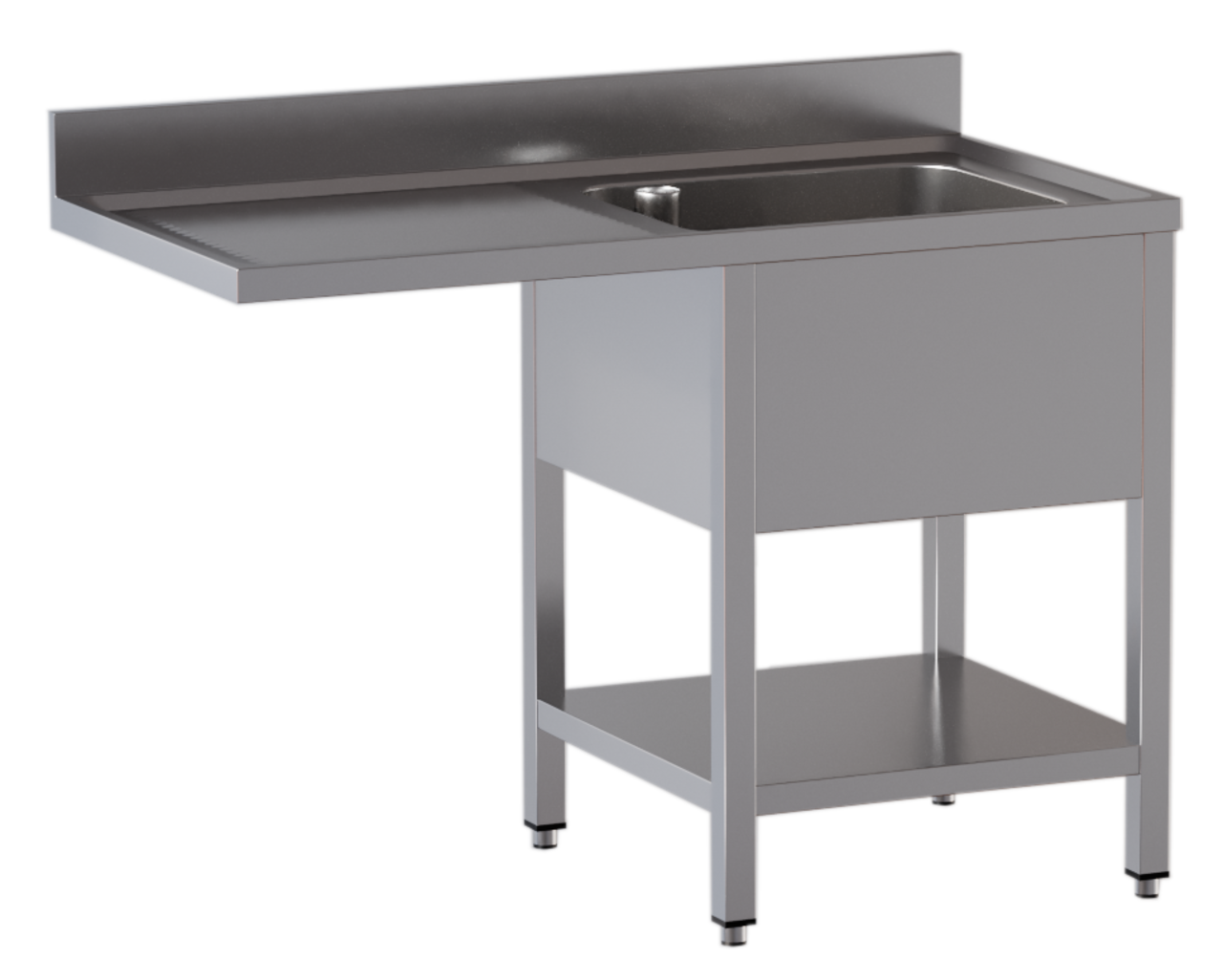 Spoelcentrum ECO 12x7 met 1 spoelbak rechts
