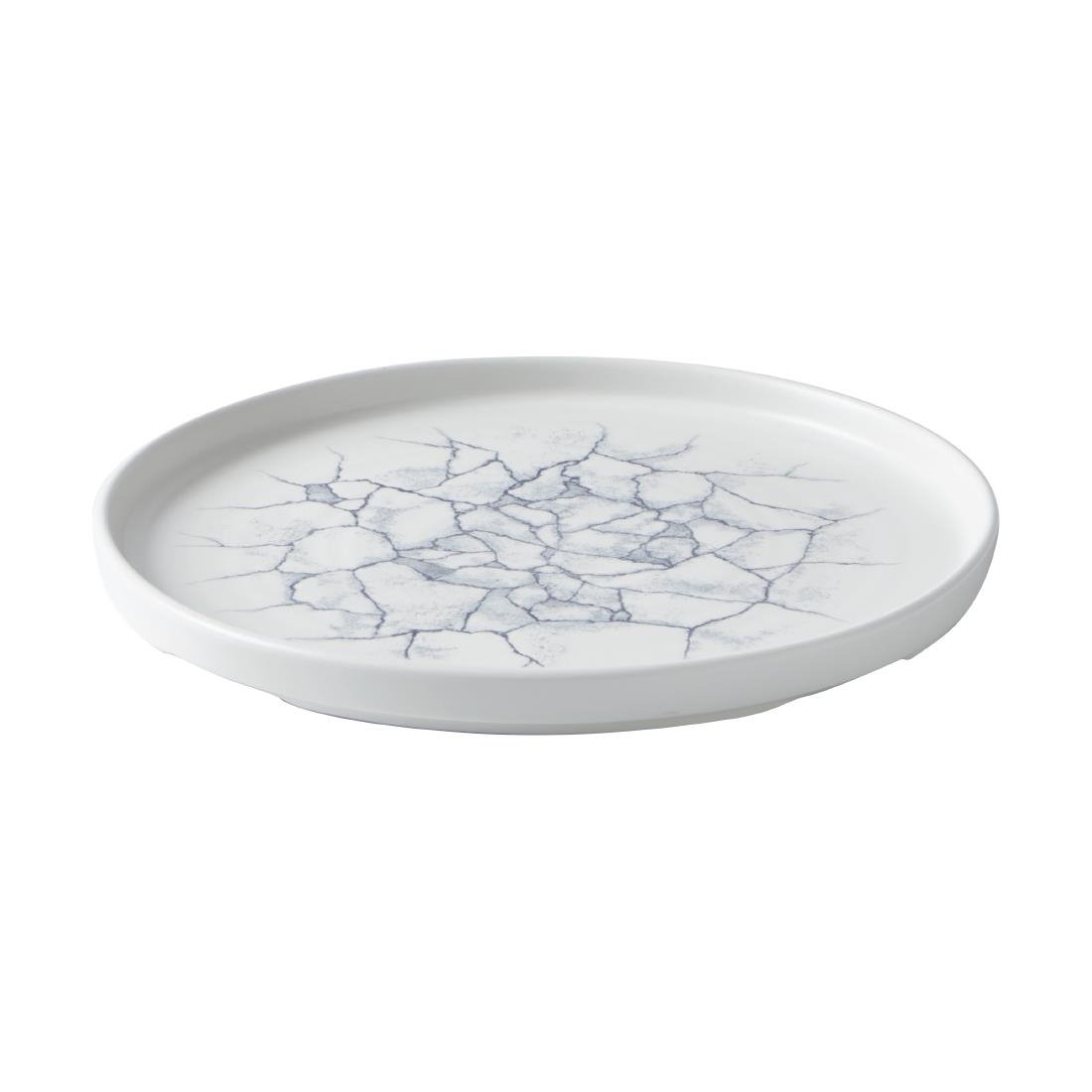 Churchill Studio Prints Kintsugi Teller mit Perlenwänden, Grau, 260 mm (6 Stück)