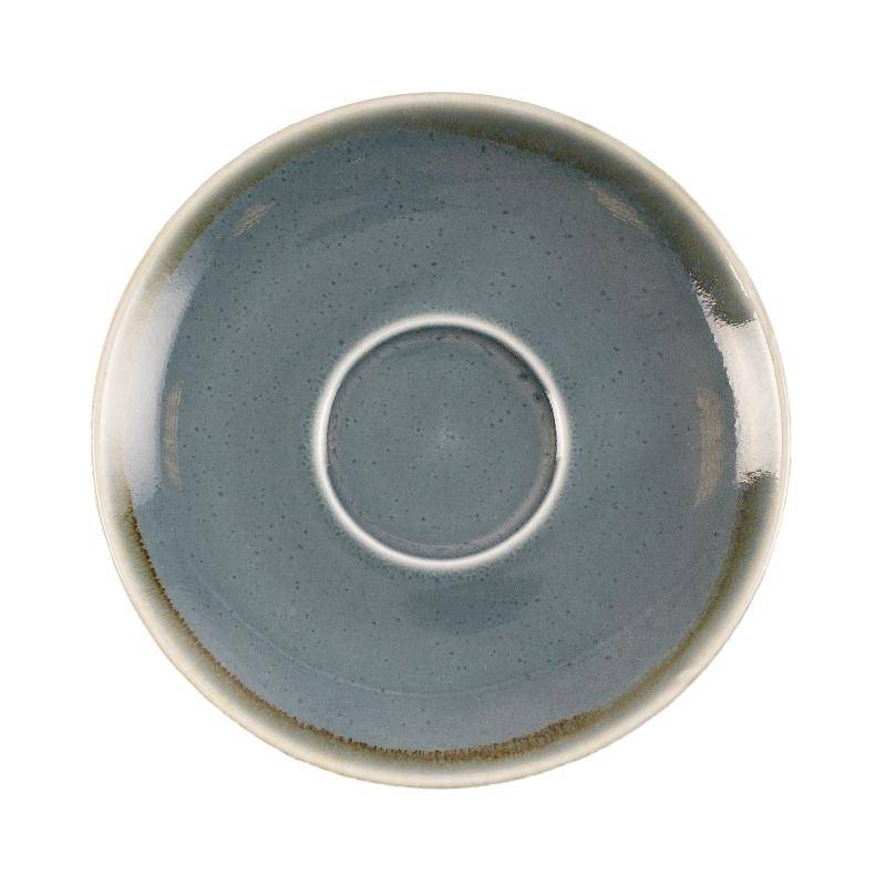 Soucoupe "Kiln" | Porcelaine Océan | Ø140mm | 6 Pièces