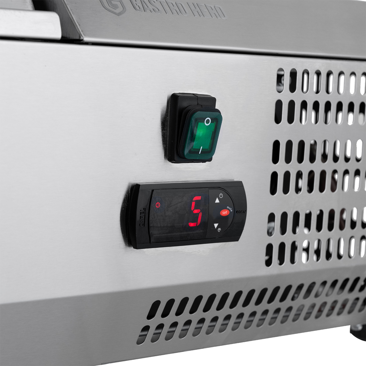 Vitrine réfrigérée de comptoir ECO 8 x GN 1/4 en inox