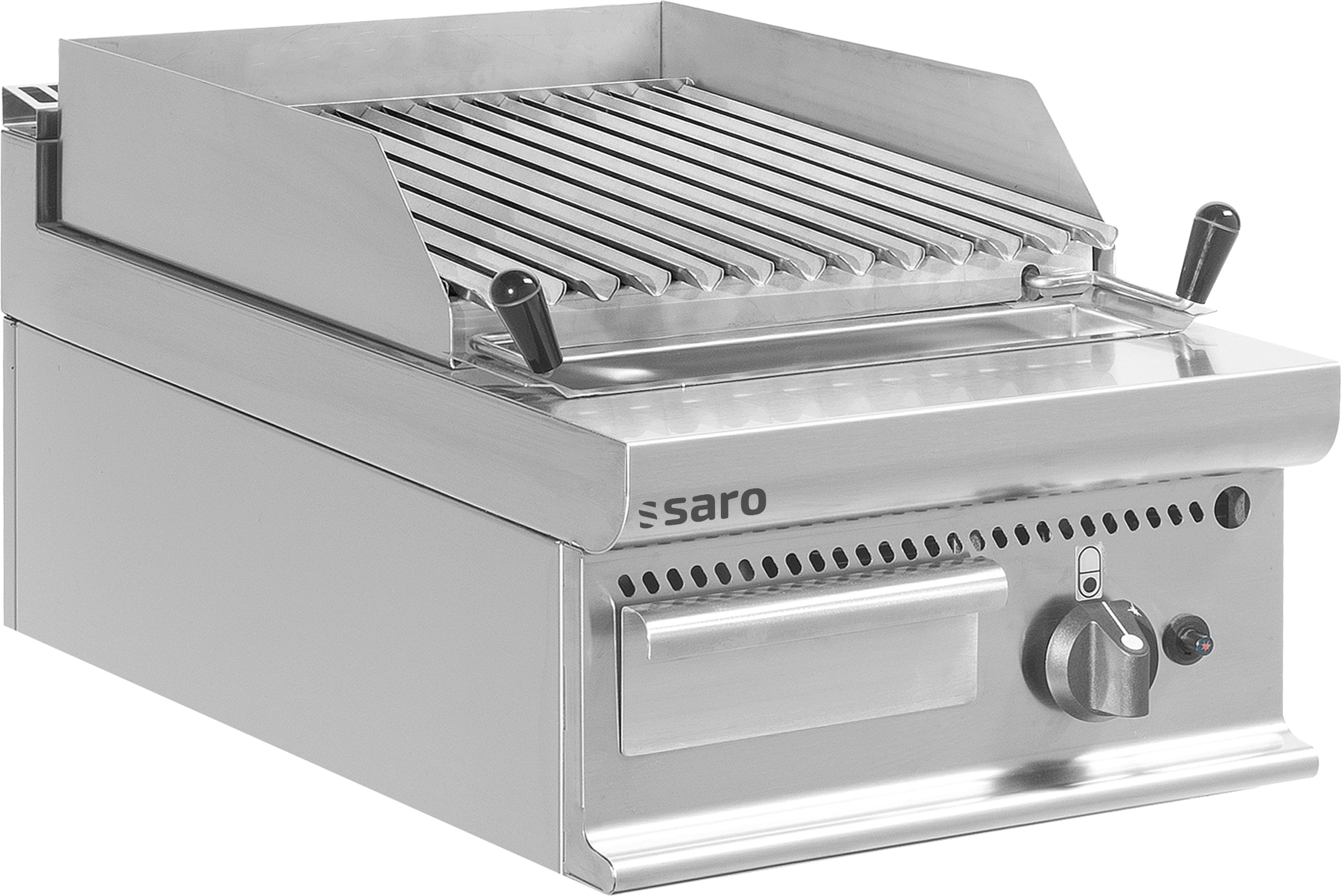 Gril à pierres de lave à gaz SARO modèle table E7/BS1BB