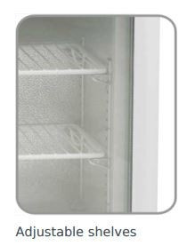 Tiefkühlschrank | 50 Liter | 2 Roste | Beleuchtung | 570x530x(h)650mm