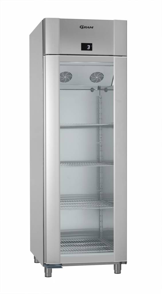 Display Kühlschrank Vario Silver Alu| Gram ECO PLUS KG 70 RAG L2 4N | 477L | 700x905x2125(h)mm