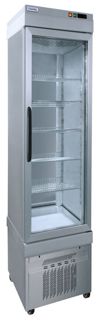 Display Tiefkühlschrank Aluminium | 5 Roste | +5°/-25°C | 46x64x(h)193cm