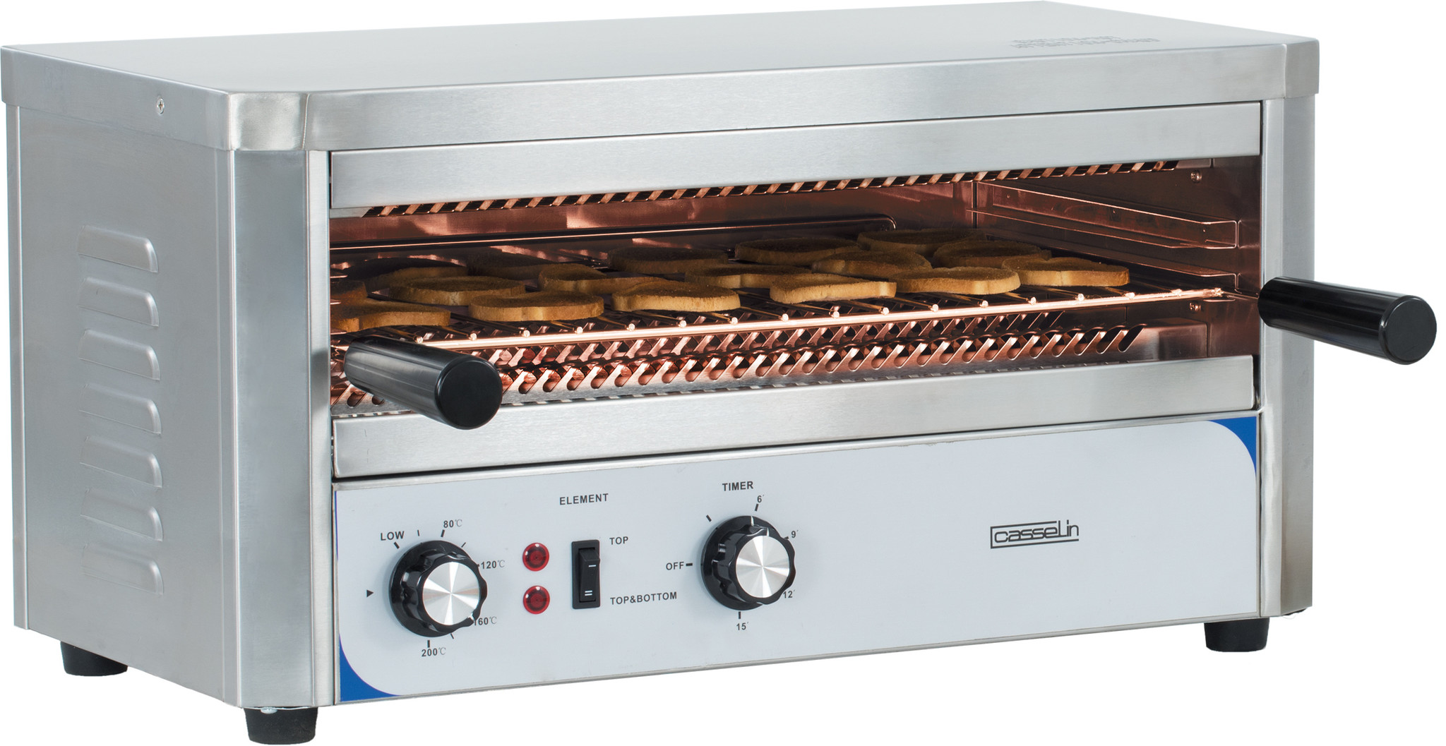 Quarz-Salamander-Toaster | In 2 Stufen einstellbar 2200W | 578 x 420 x (H) 300 mm