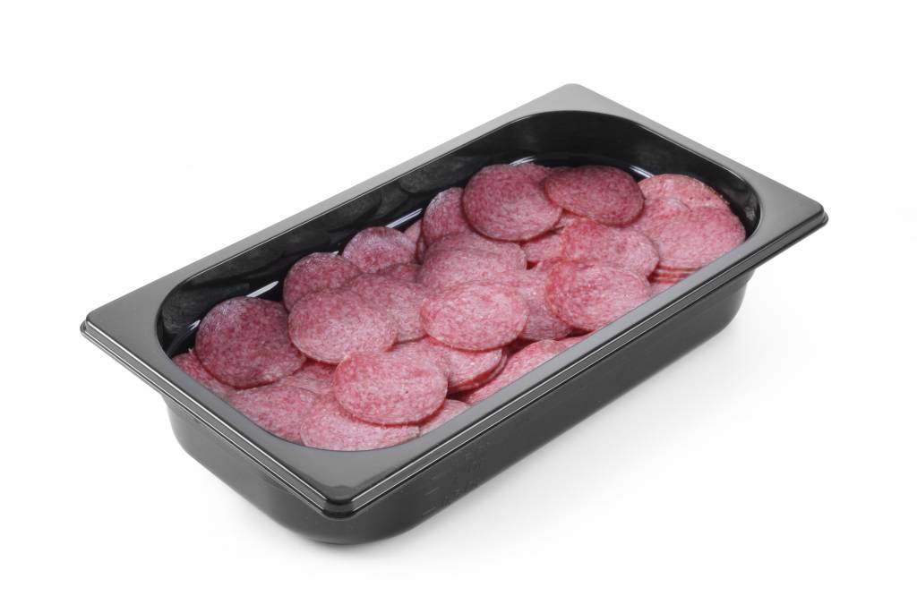 GN Behälter 1/4 - Polycarbonat Schwarz - Erhältlich in  3 Tiefen