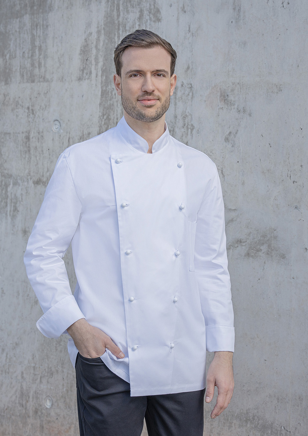 Veste de cuisine Thomas - Blanc - 44