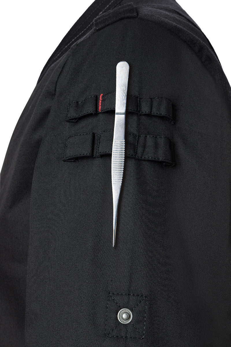 Veste de cuisine à manches longues pour hommes ROCK CHEF-Stage2 - Noir - 46
