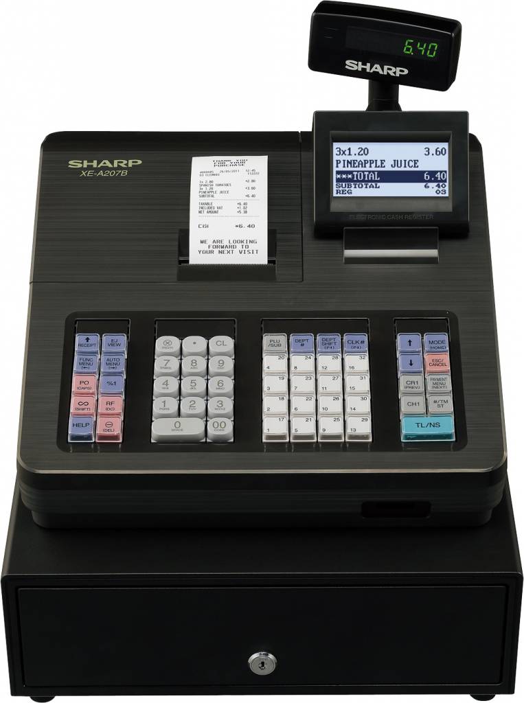 Kassa Sharp XE-A207B - Thermische Printer (GEEN INKT NODIG) - 2000 Producten - 99 Productgroepen