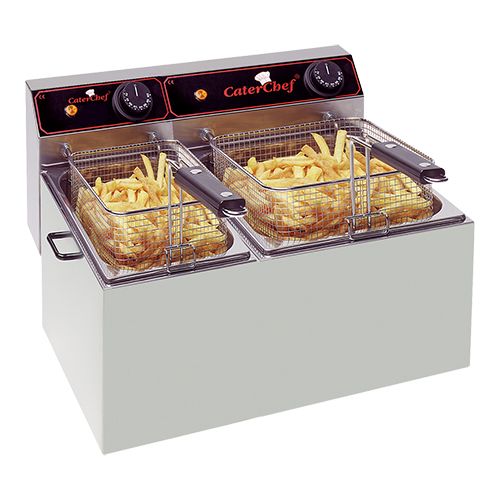Friteuse | 5+8 Litres | 1x2kW+1x3,25kW | 470x430x(H)290mm