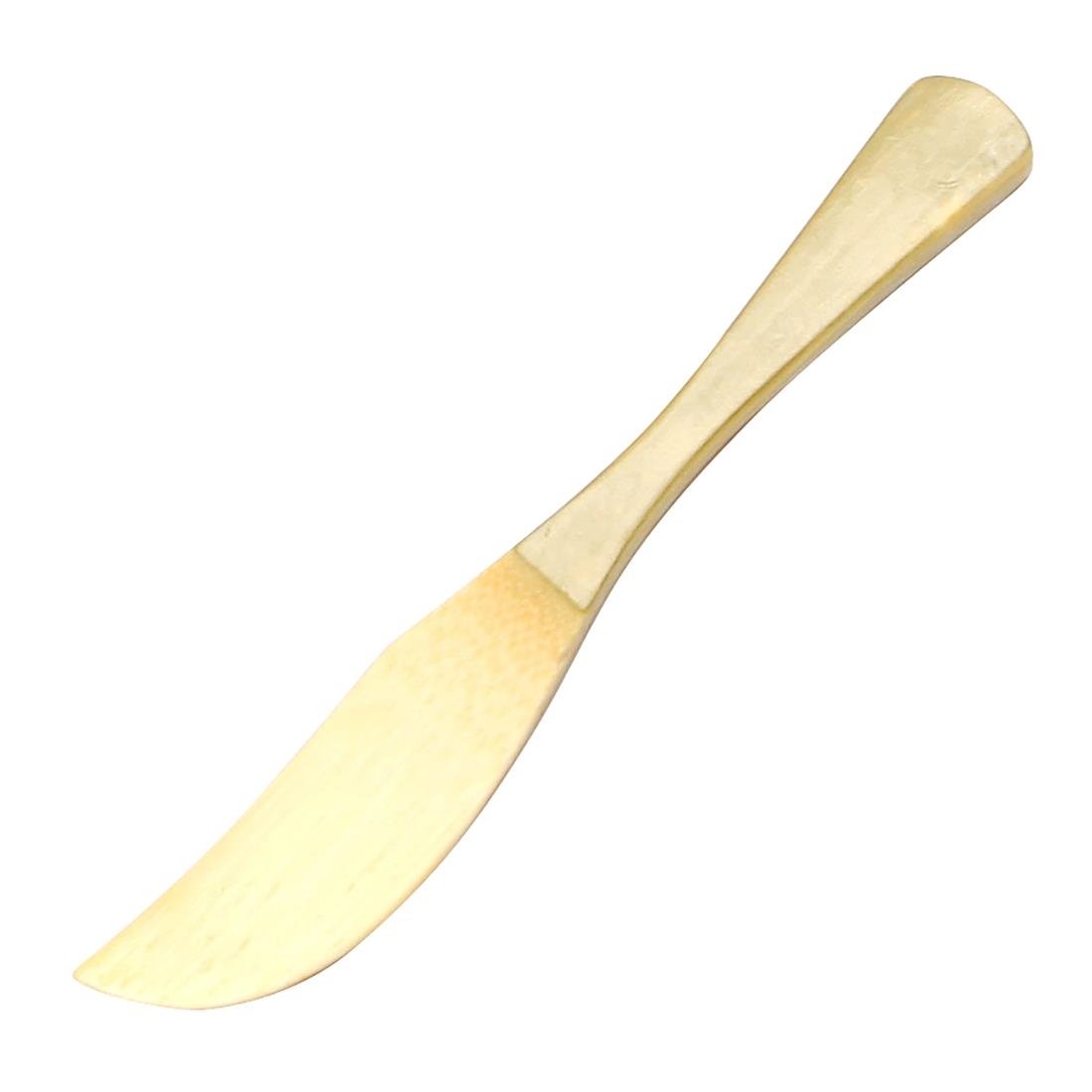 Sier Einwegmesser Bambus 90 mm (30 Stück)