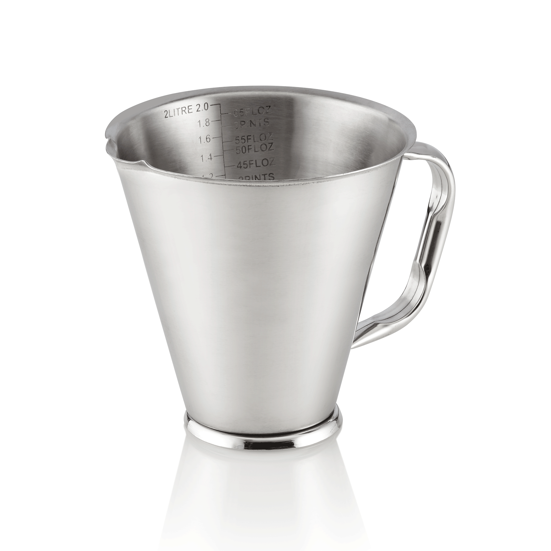 Messbecher, auf Fuß, Ø 17,5 cm, 2 ltr., Chromnickelstahl