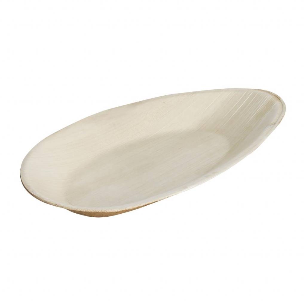Palmblattteller Oval | 320x180mm | 100 Stück