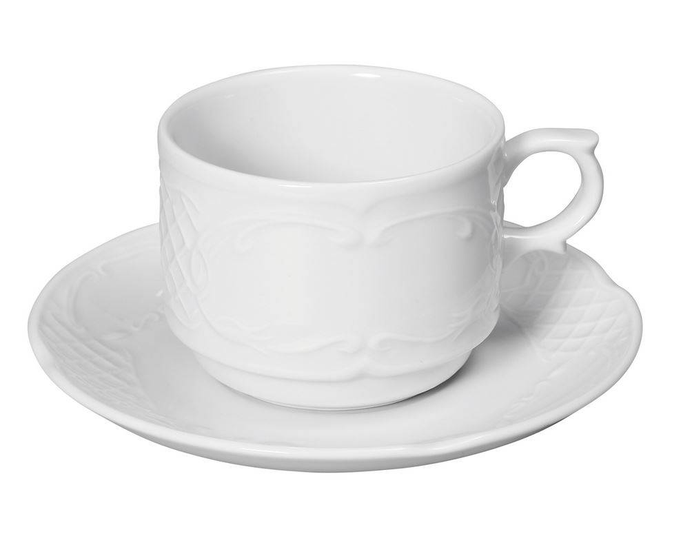 Tasse à Café Flora -Porcelaine Blanche - 180ml