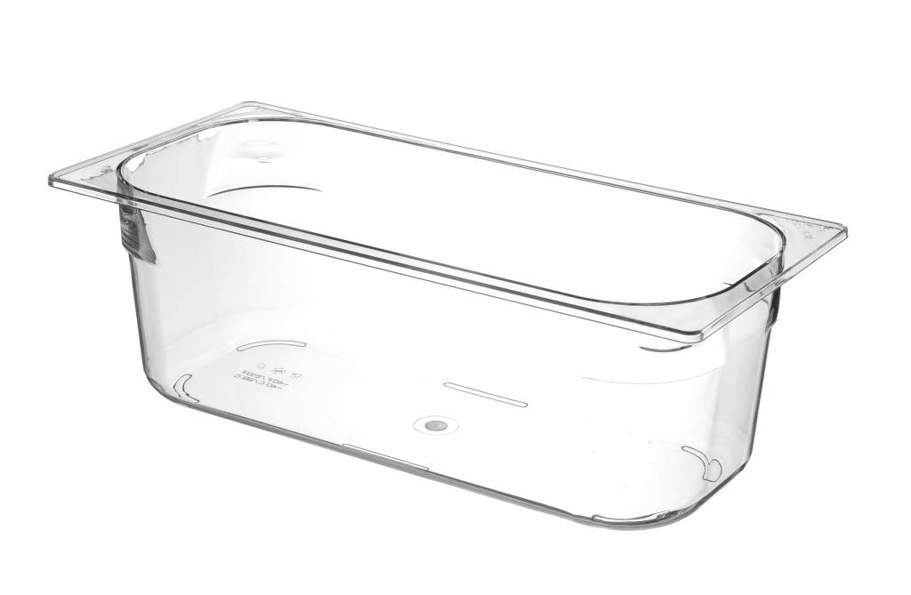 Conteneur à Glace | Polycarbonate Transparent | 360x165x(H)120mm