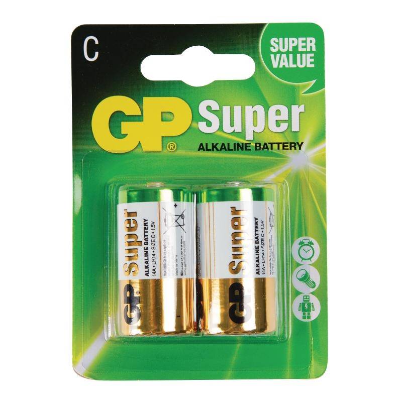 Alkaline C-Batterijen | 2-Pack
