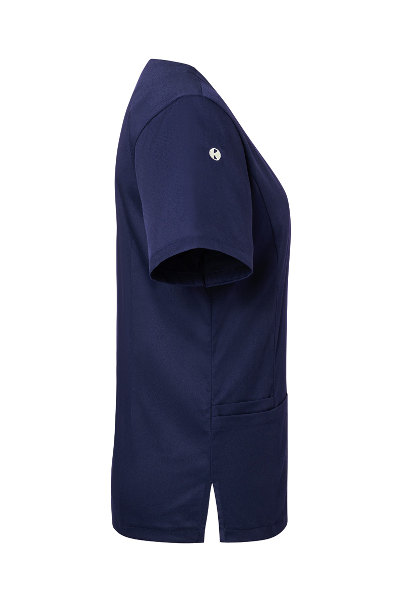 Kurzarm Damen-Schlupfkasack Essential, aus nachhaltigem Material - Marine - M
