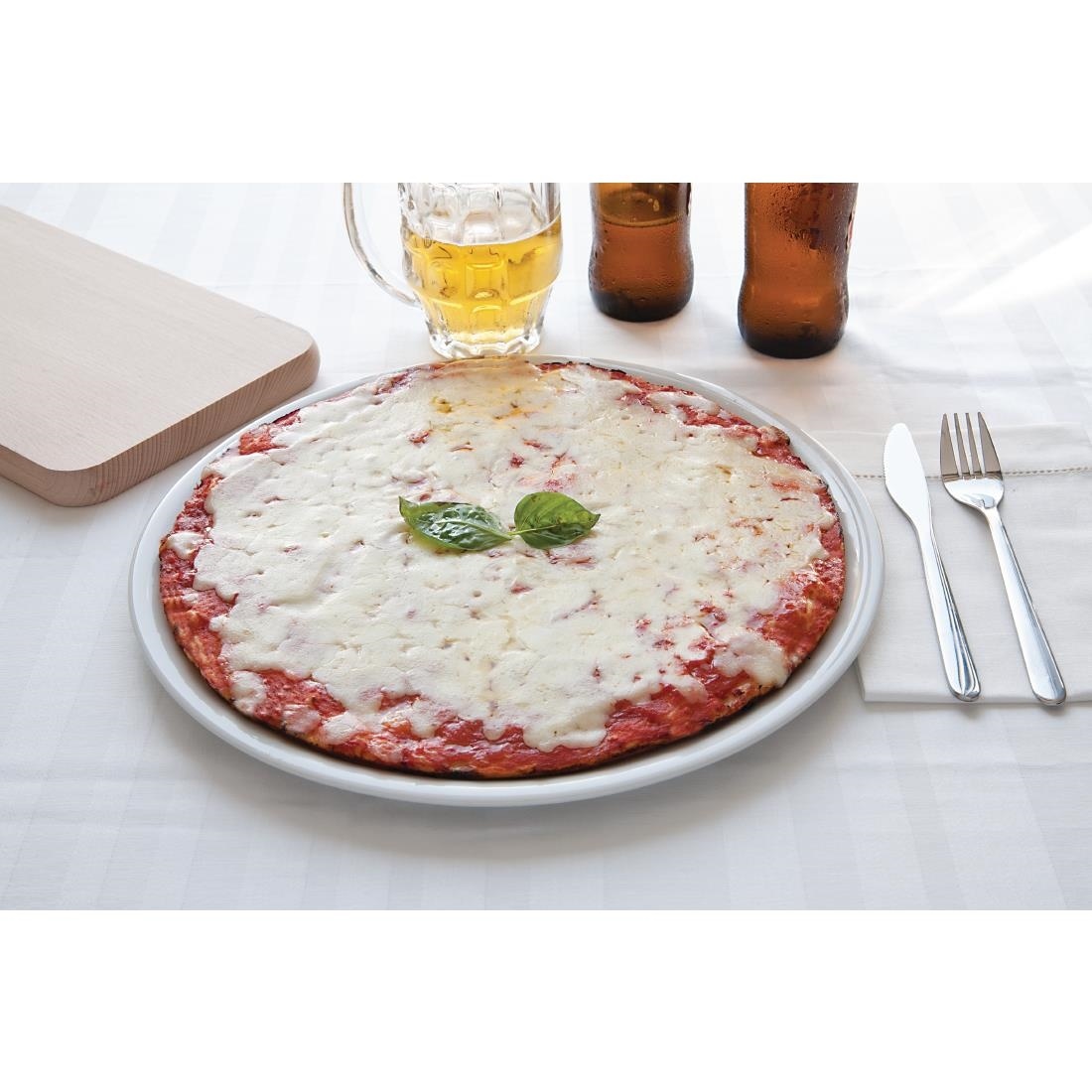 Pizza Bord Napoli | Wit Porselein | Ø280mm | Per 6 Stuks