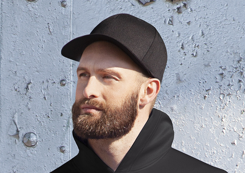 5-Panel Stretch Cap - Noir - S/M