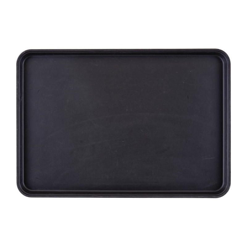 Cambro Camtread Fiberglas Anti-Rutsch-Tablett schwarz 45x65cm