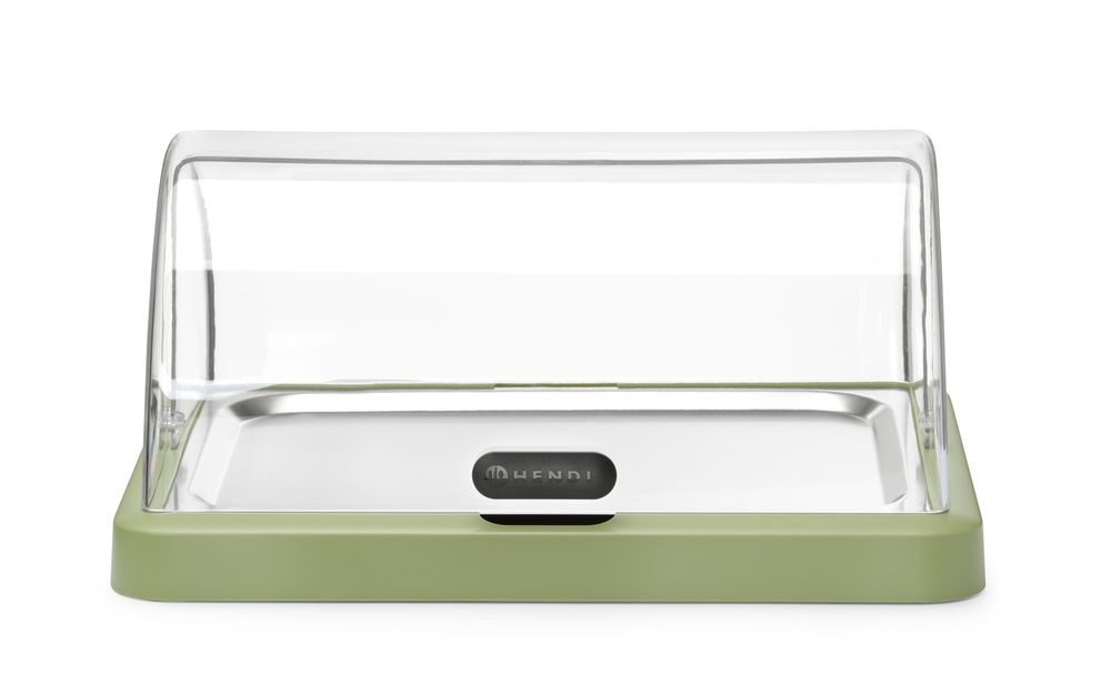 Rolltop Kühldisplay Duo UNIQ - Einzel - Grün - 460x355x(H)220mm - Rechteckig